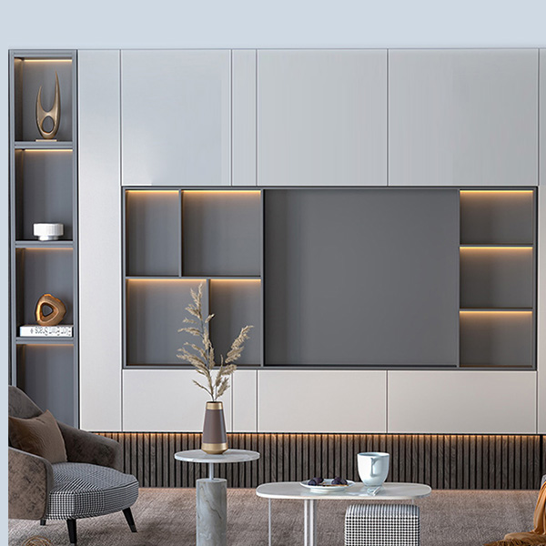 不锈钢壁龛定制 不锈钢电视柜(图1)