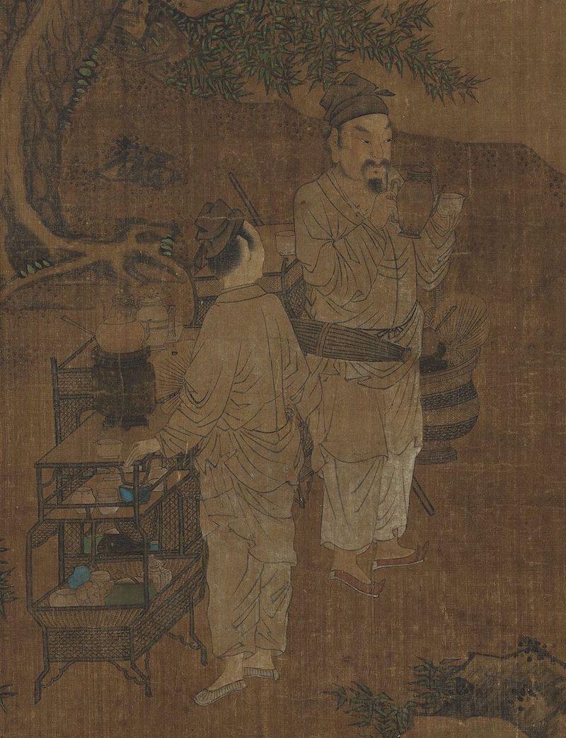 重拾“围炉煮茶”文化，一起看看故宫藏画里的“围炉煮茶”[精制钢围炉茶桌](图9)